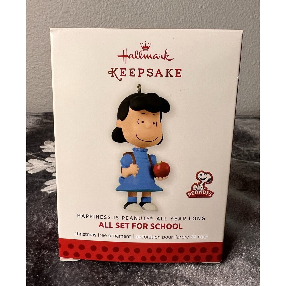 Hallmark‎ NIB Happiness is Peanuts All Year Long "All Set For School" #2 series - Picture 2 of 9